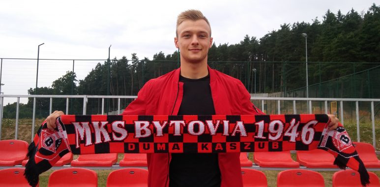 Nowy zawodnik Bytovii Dawid Witkowski.